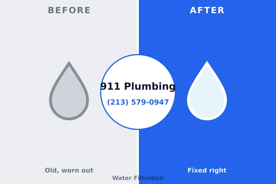 Before and after: plumbing repair Shinnston, WV